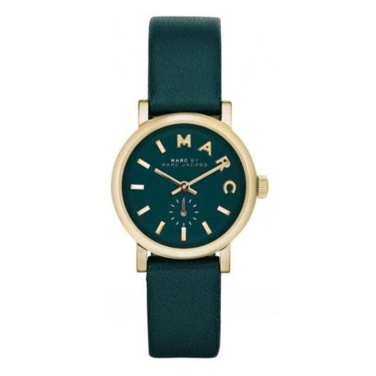  Shop Authentic Marc Jacobs Baker Mini Green Dial Green Leather Strap Watch for Women - MBM1272 - Luxxuri