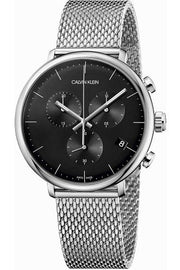  Shop Authentic Calvin Klein High Noon Chronograph Black Dial Silver Mesh Bracelet Watch for Men - K8M27121 - Luxxuri