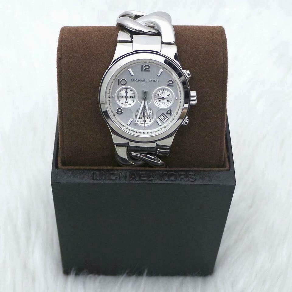  Shop Authentic Michael Kors Runway Twist Silver Dial Silver Stainless Steel Strap Watch for Women - MK3149 - Luxxuri