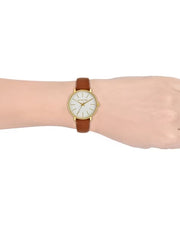  Shop Authentic Michael Kors Pyper Quartz Silver Dial Brown Leather Watch For Women - MK2740 - Luxxuri