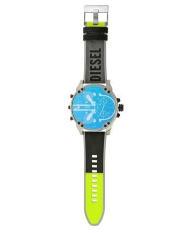  Shop Authentic Diesel Mr. Daddy 2.0 Chronograph Black Dial Grey Nylon Strap Watch For Men - DZ7429 - Luxxuri