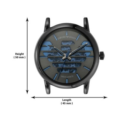  Shop Authentic Emporio Armani Meccanico Automatic Grey Dial Grey Steel Strap Watch For Men - AR60029 - Luxxuri