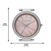  Shop Authentic Michael Kors Darci Analog Pink Dial Silver Mesh Bracelet Watch For Women - MK4518 - Luxxuri