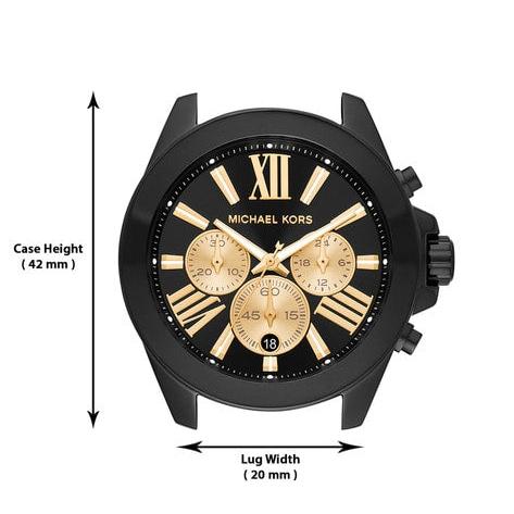  Shop Authentic Michael Kors Wren Chronograph Black Dial Two Tone Steel Strap Watch for Women - MK6978 - Luxxuri