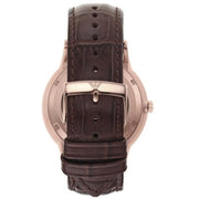  Shop Authentic Emporio Armani Meccanico Automatic Silver Dial Brown Leather Strap Watch For Men - AR60039 - Luxxuri