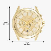  Shop Authentic Armani Exchange Drexler Chronograph Gold Dial Gold Steel Strap Watch For Men - AX2602 - Luxxuri