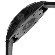  Shop Authentic Emporio Armani Claudio Chronograph Black Dial Black Leather Strap Watch For Men - AR11483 - Luxxuri