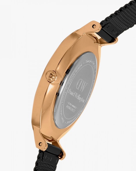  Shop Authentic Daniel Wellington Petite Ashfield Black Dial Black Mesh Strap Watch For Women - DW00100245 - Luxxuri