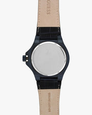  Shop Authentic Guess Force Multi Function White Dial Blue Leather Strap Watch For Men - W0674G7 - Luxxuri