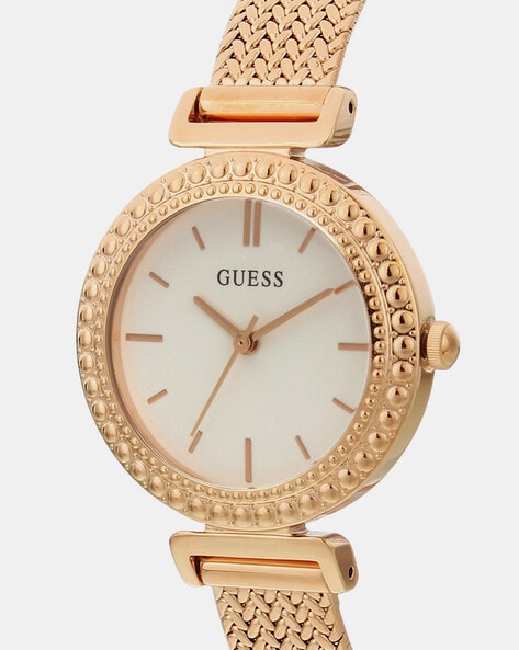  Shop Authentic Guess Monroe Silver Dial Rose Gold Steel Strap Watch For Women - W1152L3 - Luxxuri