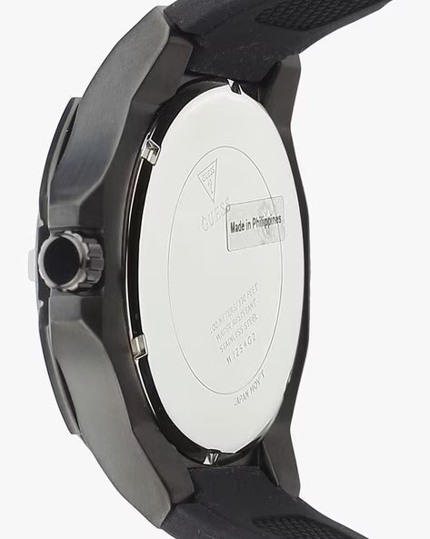  Shop Authentic Guess Genesis Quartz Black Dial Black Silicone Strap Watch For Men - W1254G2 - Luxxuri