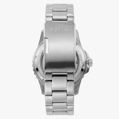  Shop Authentic Fossil FB-01 Automatic Skeleton Black Dial Silver Steel Strap Watch for Men - ME3190 - Luxxuri