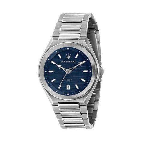  Shop Authentic Maserati Triconic Quartz Blue Dial Silver Steel Strap Watch For Men - R8853139002 - Luxxuri