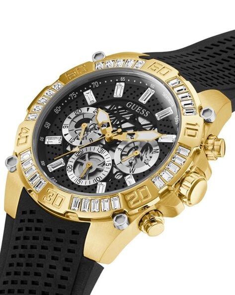  Shop Authentic Guess Trophy Multifunction Black Dial Black Rubber Strap Watch for Men - GW0333G2 - Luxxuri