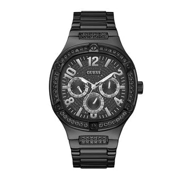  Shop Authentic Guess Duke Glitz Crystals Black Dial Black Steel Strap Watch For Men - GW0576G3 - Luxxuri