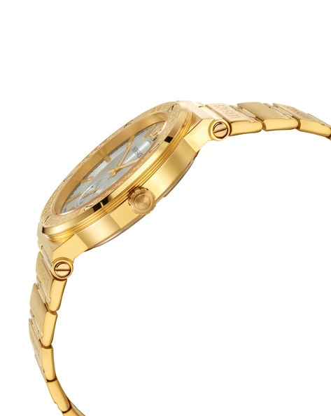  Shop Authentic Versace Greca Silver Dial Gold Steel Strap Watch for Men - VEVI00520 - Luxxuri