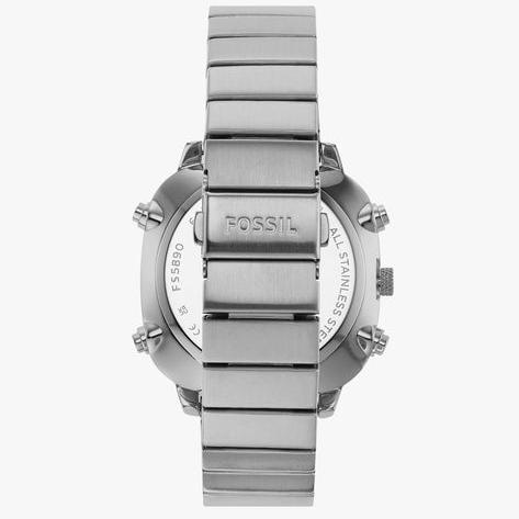  Shop Authentic Fossil Retro Analog-Digital Black Dial Silver Steel Strap Watch for Men - FS5890 - Luxxuri