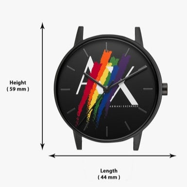  Shop Authentic Armani Exchange Cayde Analog Black Dial Black Leather Strap Watch For Men - AX7120 - Luxxuri