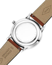  Shop Authentic Fossil Neutra Minimalist Moonphase Blue Dial Brown Leather Strap Watch for Men - FS5903 - Luxxuri