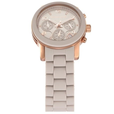  Shop Authentic Michael Kors Runway Chronograph Grey Dial Grey Silicone Strap Watch For Women - MK7386 - Luxxuri