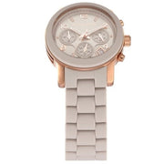  Shop Authentic Michael Kors Runway Chronograph Grey Dial Grey Silicone Strap Watch For Women - MK7386 - Luxxuri