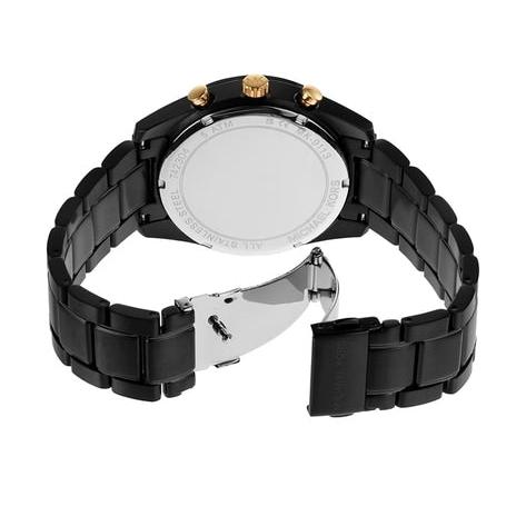 Shop Authentic Michael Kors Warren Chronograph Black Dial Black Steel Strap Watch For Men - MK9113 - Luxxuri