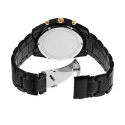  Shop Authentic Michael Kors Warren Chronograph Black Dial Black Steel Strap Watch For Men - MK9113 - Luxxuri
