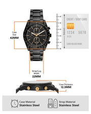  Shop Authentic Michael Kors Warren Chronograph Black Dial Black Steel Strap Watch For Men - MK9113 - Luxxuri