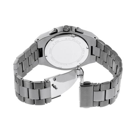  Shop Authentic Michael Kors Lennox Chronograph Black Dial Grey Steel Strap Watch For Men - MK9118 - Luxxuri