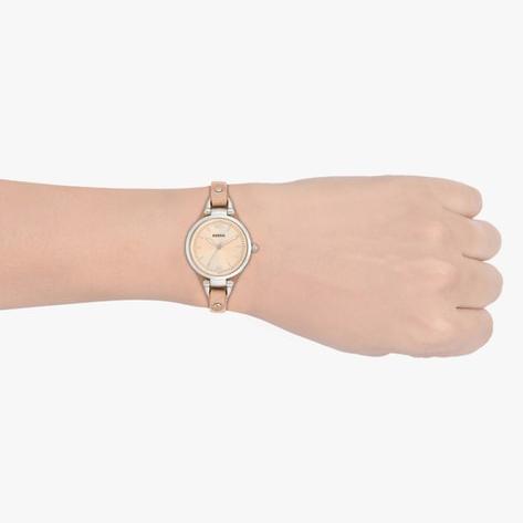  Shop Authentic Fossil Georgia Bone Grey Dial Beige Leather Strap Watch for Women - ES2830 - Luxxuri