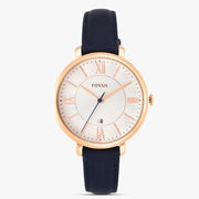  Shop Authentic Fossil Jacqueline White Dial Blue Leather Strap Watch for Women - ES3843 - Luxxuri