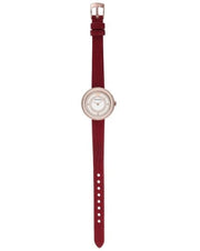  Shop Authentic Emporio Armani Two-Hand Analog White Dial Red Leather Strap Watch For Women - AR11532 - Luxxuri
