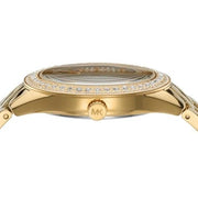  Shop Authentic Michael Kors Harlowe Three-Hand Quartz Gold Dial Gold Steel Strap Watch For Women - MK4709 - Luxxuri