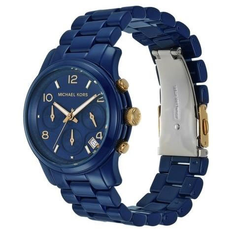  Shop Authentic Michael Kors Runway Analog Blue Dial Blue Steel Strap Watch for Women - MK7332 - Luxxuri