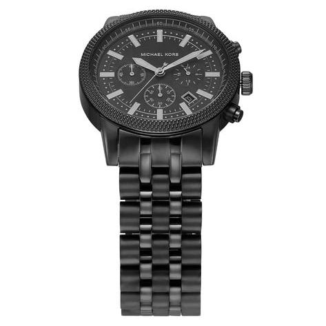  Shop Authentic Michael Kors Hutton Chronograph Black Dial Black Steel Strap Watch For Men - MK9089 - Luxxuri