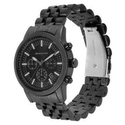  Shop Authentic Michael Kors Hutton Chronograph Black Dial Black Steel Strap Watch For Men - MK9089 - Luxxuri