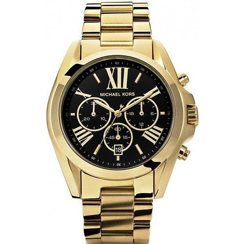  Shop Authentic Michael Kors Bradshaw Black Dial Gold Steel Strap Watch for Women - MK5739 - Luxxuri