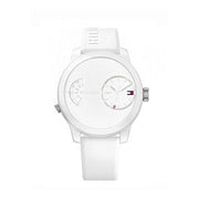  Shop Authentic Tommy Hilfiger Denim White Dial White Rubber Strap Watch for Men - 1791558 - Luxxuri