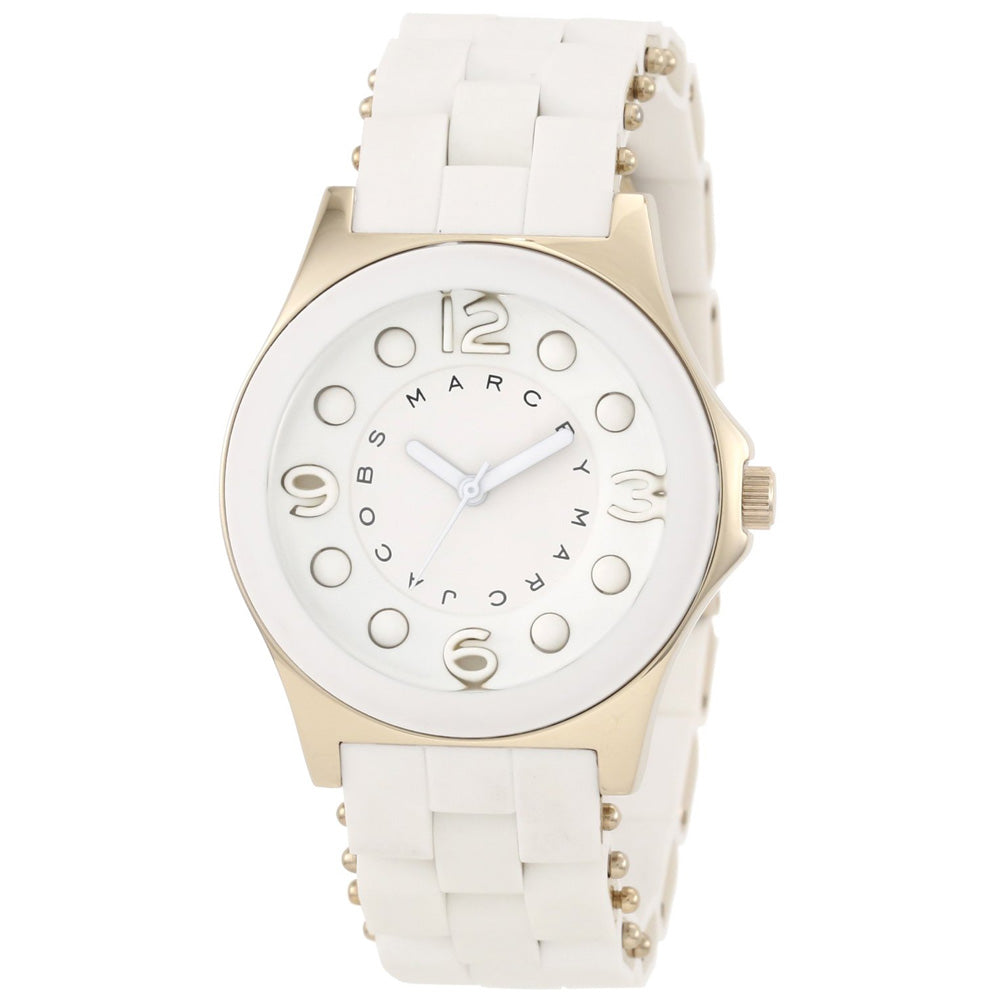  Shop Authentic Marc Jacobs Pelly White Dial White Silicone Strap Watch for Women - MBM2526 - Luxxuri