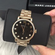  Shop Authentic Marc Jacobs Baker Dexter Black Dial Gold Steel Strap Watch for Women - MBM3421 - Luxxuri