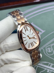  Shop Authentic Bvlgari Serpenti Seduttori White Dial Two Tone Steel Strap Watch for Women - SERPENTI103277 - Luxxuri
