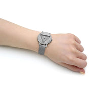  Shop Authentic Guess Iconic Diamonds Silver Dial Silver Mesh Bracelet Watch For Women - GW0477L1 - Luxxuri