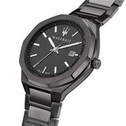  Shop Authentic Maserati Stile Quartz Black Dial Black Steel Strap Watch For Men - R8853142001 - Luxxuri