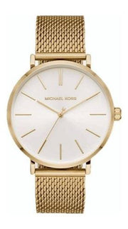  Shop Authentic Michael Kors Auden Three Hand White Dial Gold Mesh Strap Watch for Women - MK7150 - Luxxuri