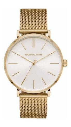  Shop Authentic Michael Kors Auden Three Hand White Dial Gold Mesh Strap Watch for Women - MK7150 - Luxxuri