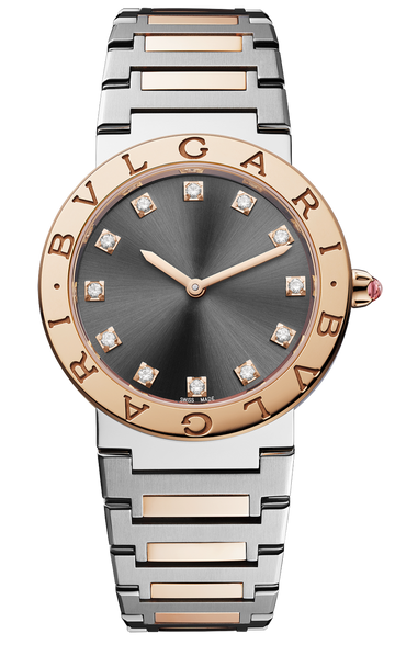  Shop Authentic Bvlgari Lady Quartz Diamonds Grey Dial Two Tone Steel Strap Watch for Women - BVLGARI103067 - Luxxuri