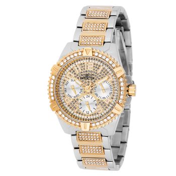  Shop Authentic Guess Frontier Chronograph Crystals Silver Dial Two Tone Steel Strap Watch for Men - W0799G4 - Luxxuri