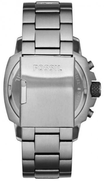  Shop Authentic Fossil Modern Machine Black Dial Silver Steel Strap Watch for Men - FS4926 - Luxxuri