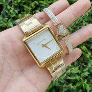  Shop Authentic Michael Kors Lake Quartz White Dial Gold Steel Strap Watch For Women - MK3644 - Luxxuri