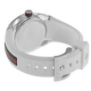  Shop Authentic Gucci Sync Quartz White Dial White Rubber Strap Unisex Watch - YA137302 - Luxxuri